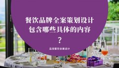 餐飲品牌全案策劃設計包含哪些具體的內容？（3）