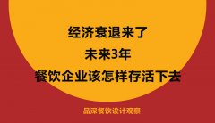 經濟衰退來了，未來3年餐飲企業該怎樣存活下去？