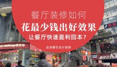 餐廳裝修如何花最少錢出好效果，讓餐廳快速盈利回本？